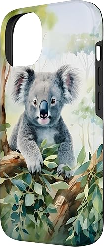 Miniatura 5 de iPhone 12 Pro Max Adorable Koala in a Tree - Funda de acuarela