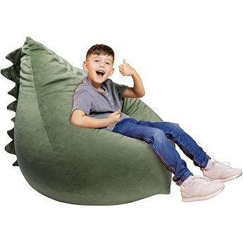 decalsweet Children's Bean Bag Stuffed Toy Storage Dinosaur Cover Only