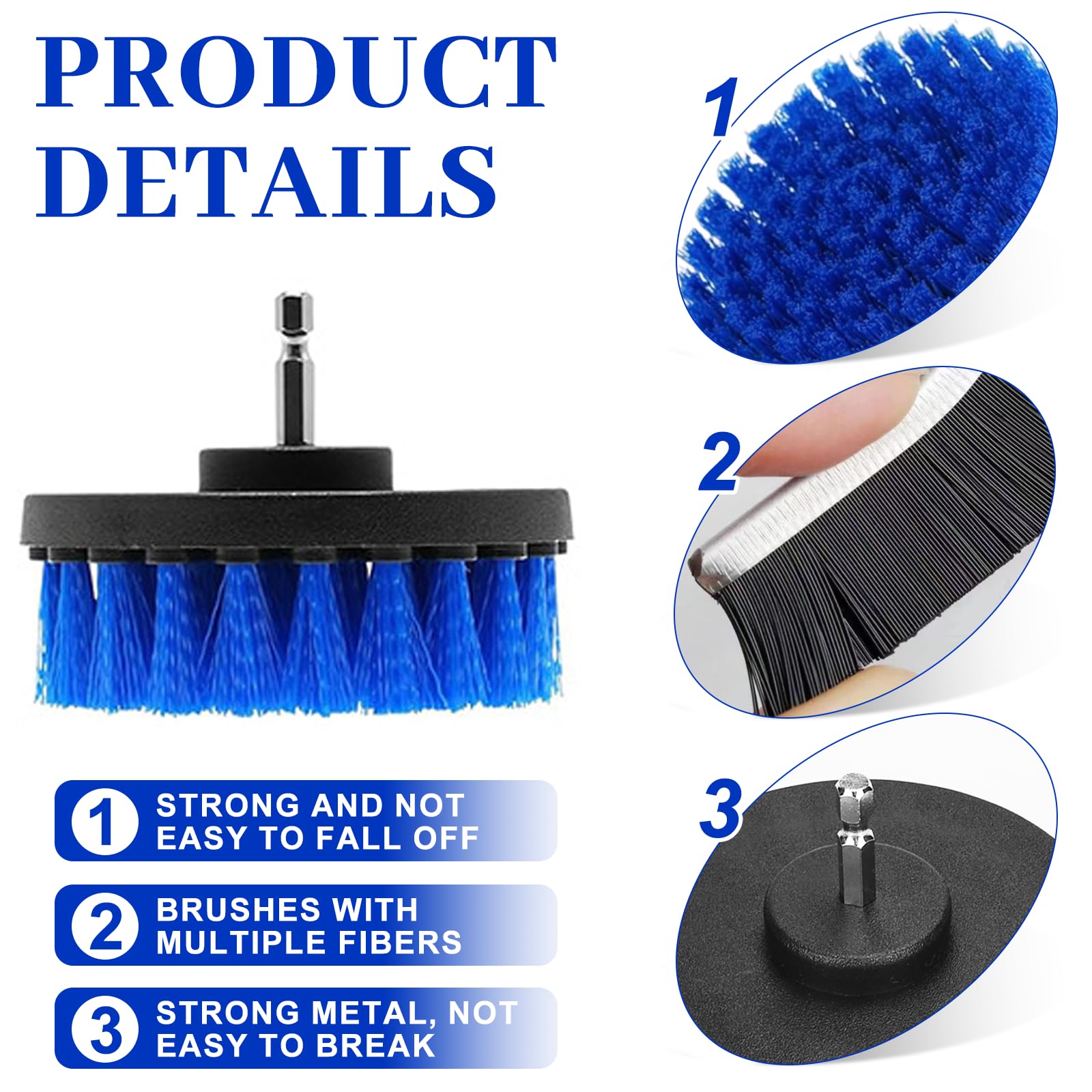 Kit 14 Pièces Brosse Perceuse Nettoyage - Brosse Jantes Voiture Cuisine - KIMIGO