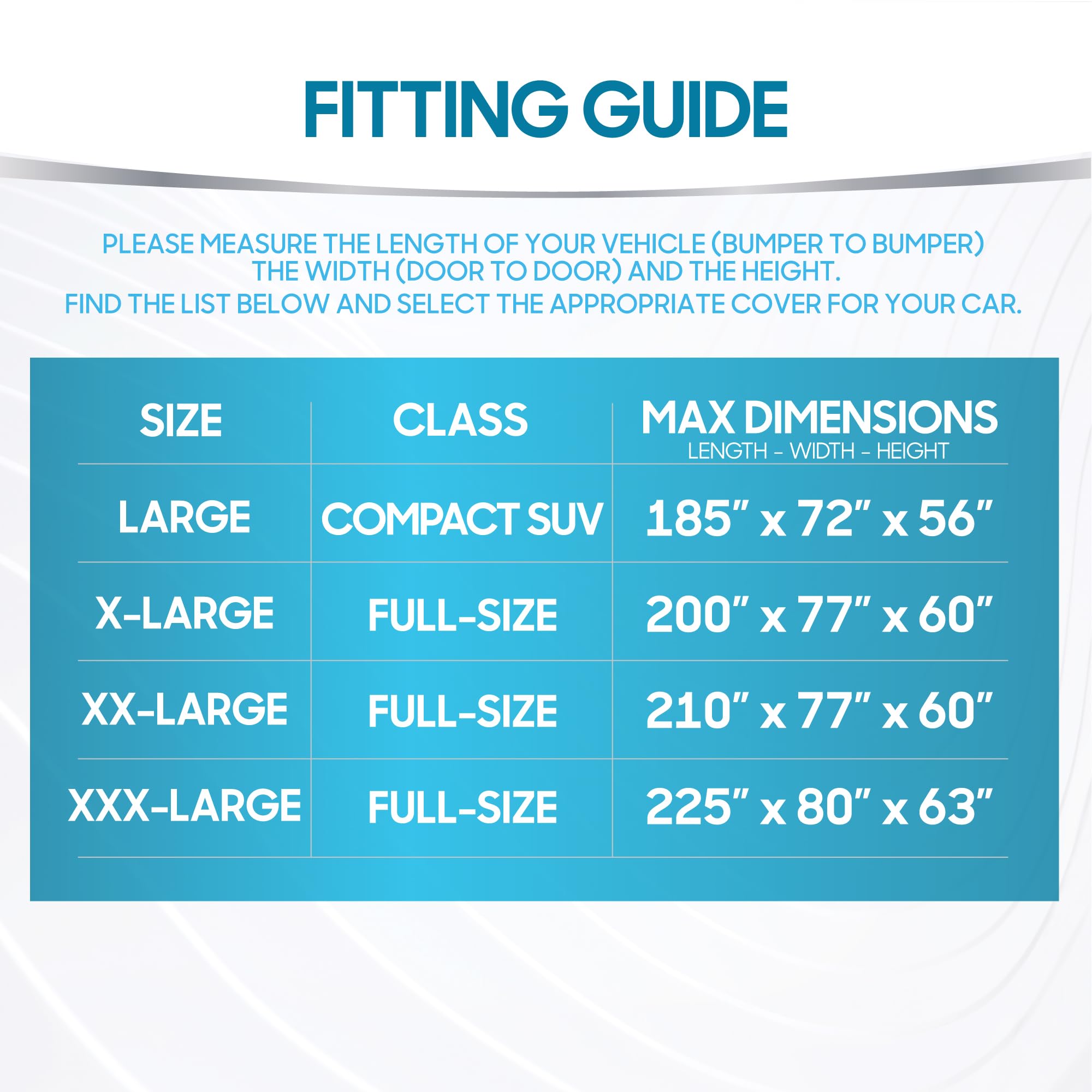 BDK SUV Van Car Cover Water-Resistant All-Weather Indoor Carport Vehicle Cover with UV Dust Protection Breathable Scratch-Proof Lining — view 3