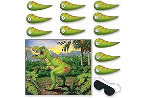 Beistle Pin the Horn on the Triceratops Game