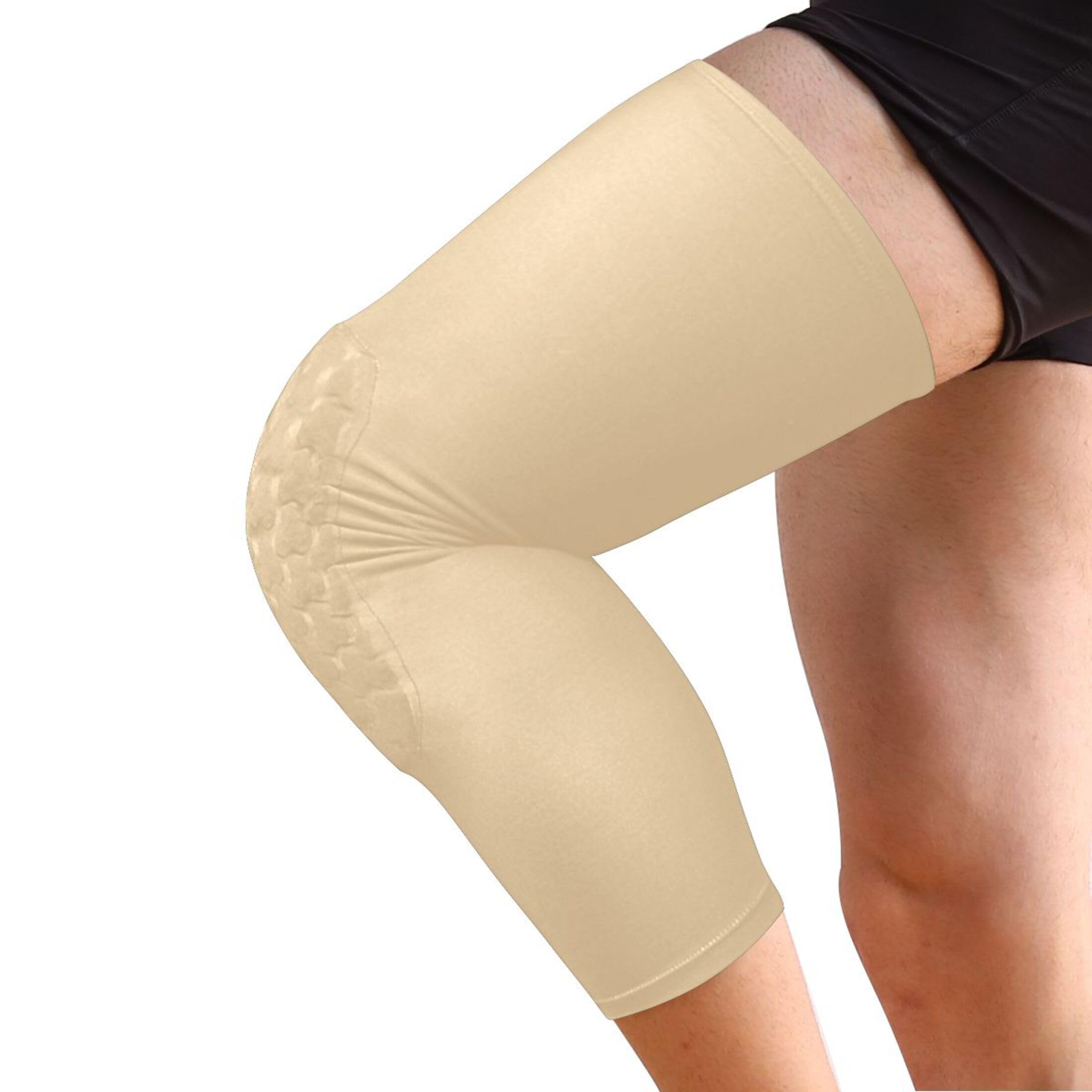 Navajo White Sports Knee Pads Youth Volleyball Basketball Long Leg Sleeves Braces Compression Wrestling Youth/Kids & Adult Sizes