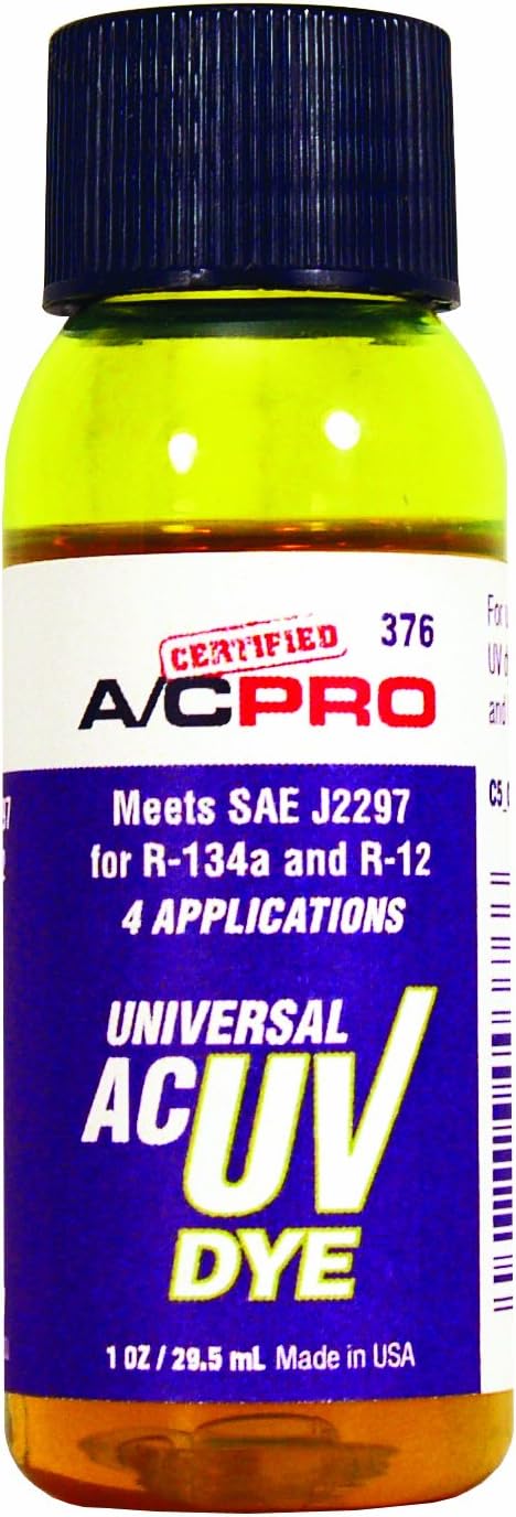 Amazon.com: A/C Pro A/C PRO 376 A/C Universal Dye -1 oz. : Automotive