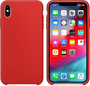 Microsonic Case for Apple iPhone XS Max Liquid Launch Silicone Red [Case Compatible with iPhone XS Max - Red]