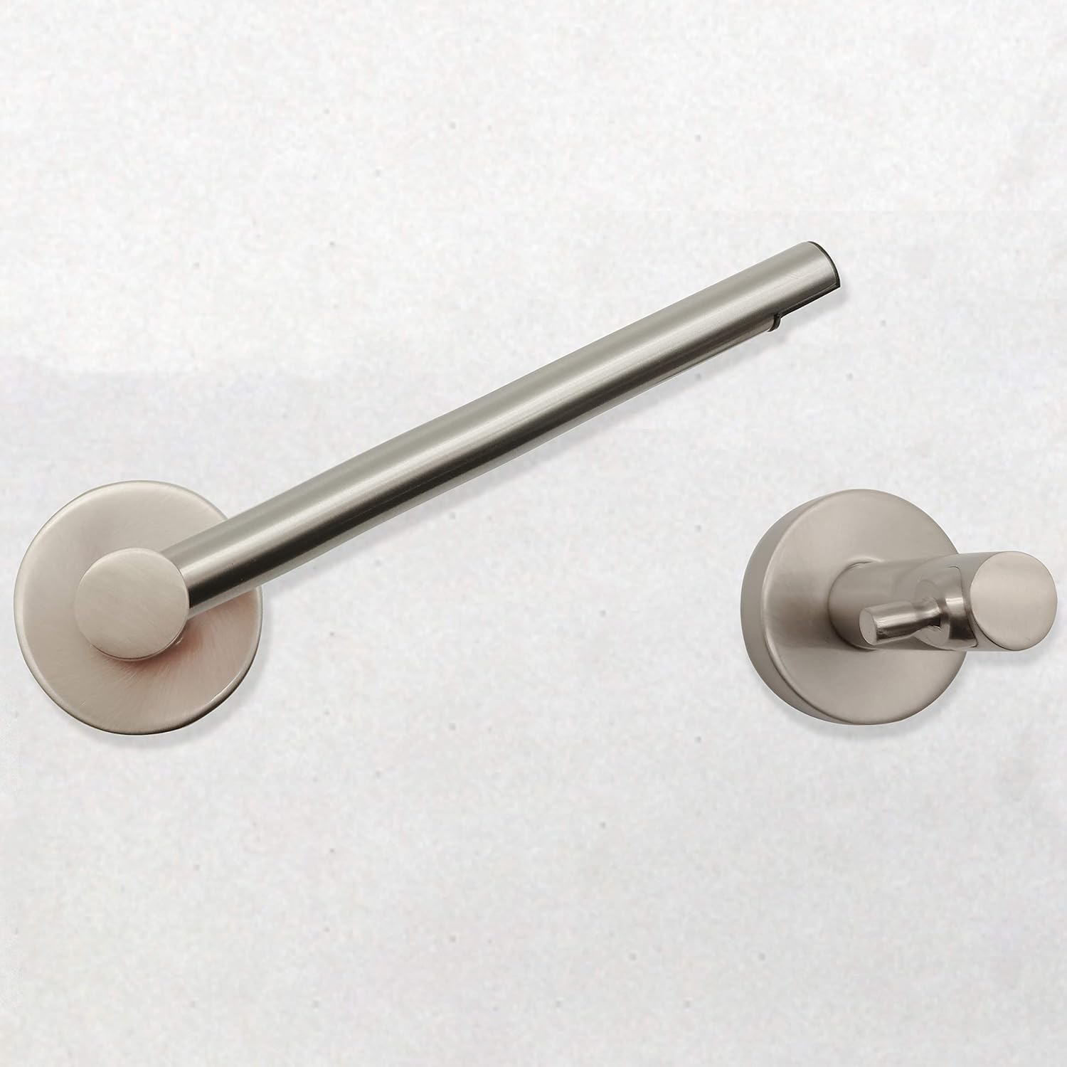 Get Popular Offer Fixsen Toilet Paper Holder Bathroom Double Post Pivoting Tissue Roll Holder Stainless Steel and Zinc Alloy Wall Mount Detachable (Brushed Nickel 2PC, 1)