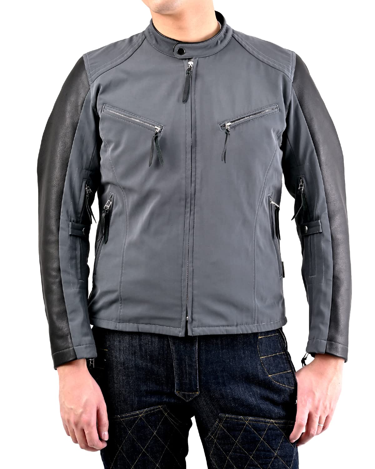 Amazon | [マックスフリッツ] バイク用 ジャケット 春夏秋 防水 本革