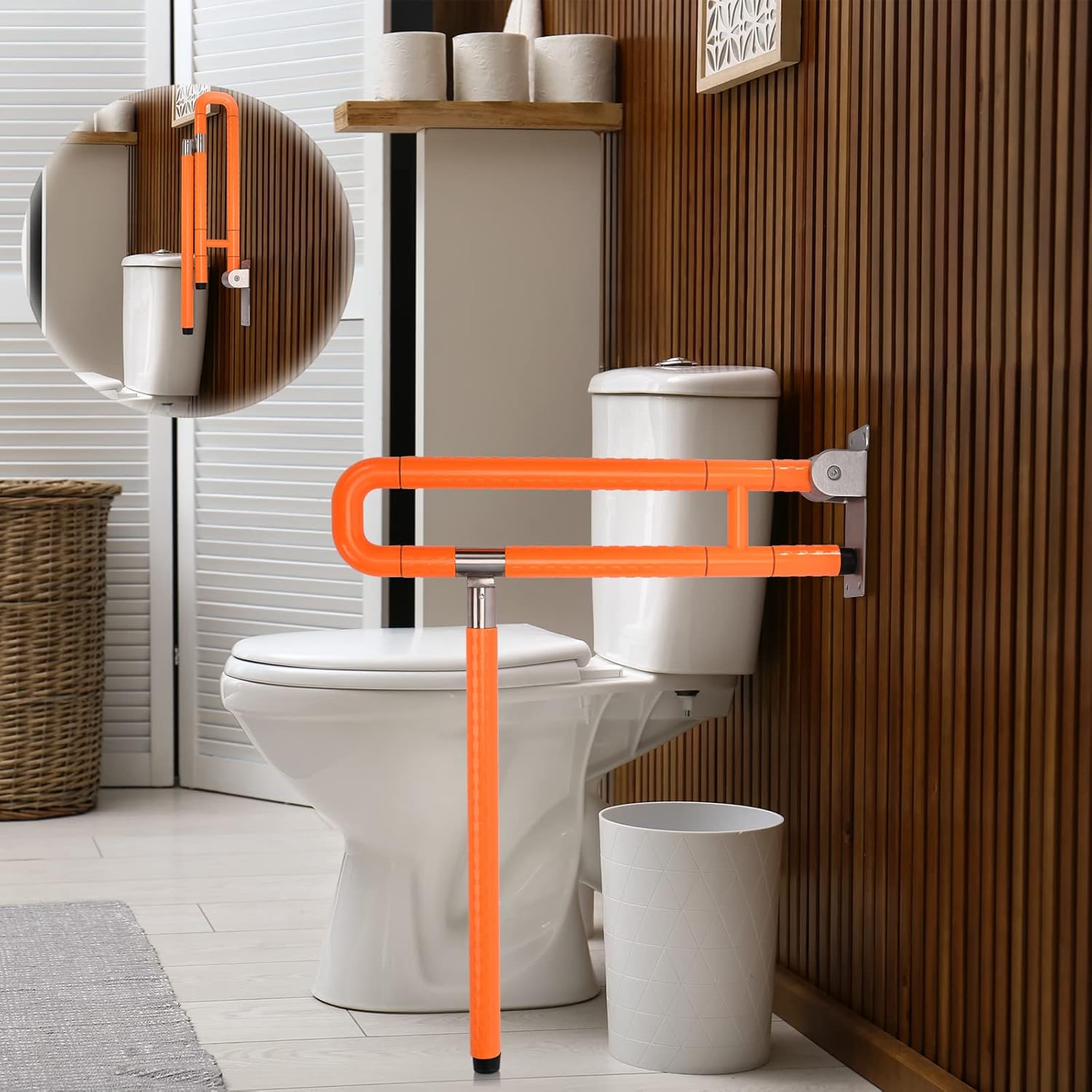 Celion Handicap Grab Bars for Bathroom Toilet Rails for