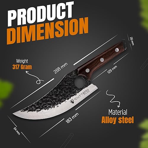 Miniatura 2 de Cuttero Cuchillo Nakiri de 7"