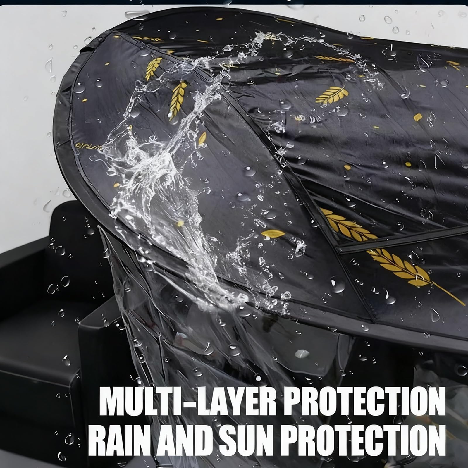 Cubierta para la Lluvia Parasol Ajustable para Silla de Ruedas Paraguas Eléctrico Universal for Silla de Ruedas Protección Resistente a los Rayos Toldo for Exteriores