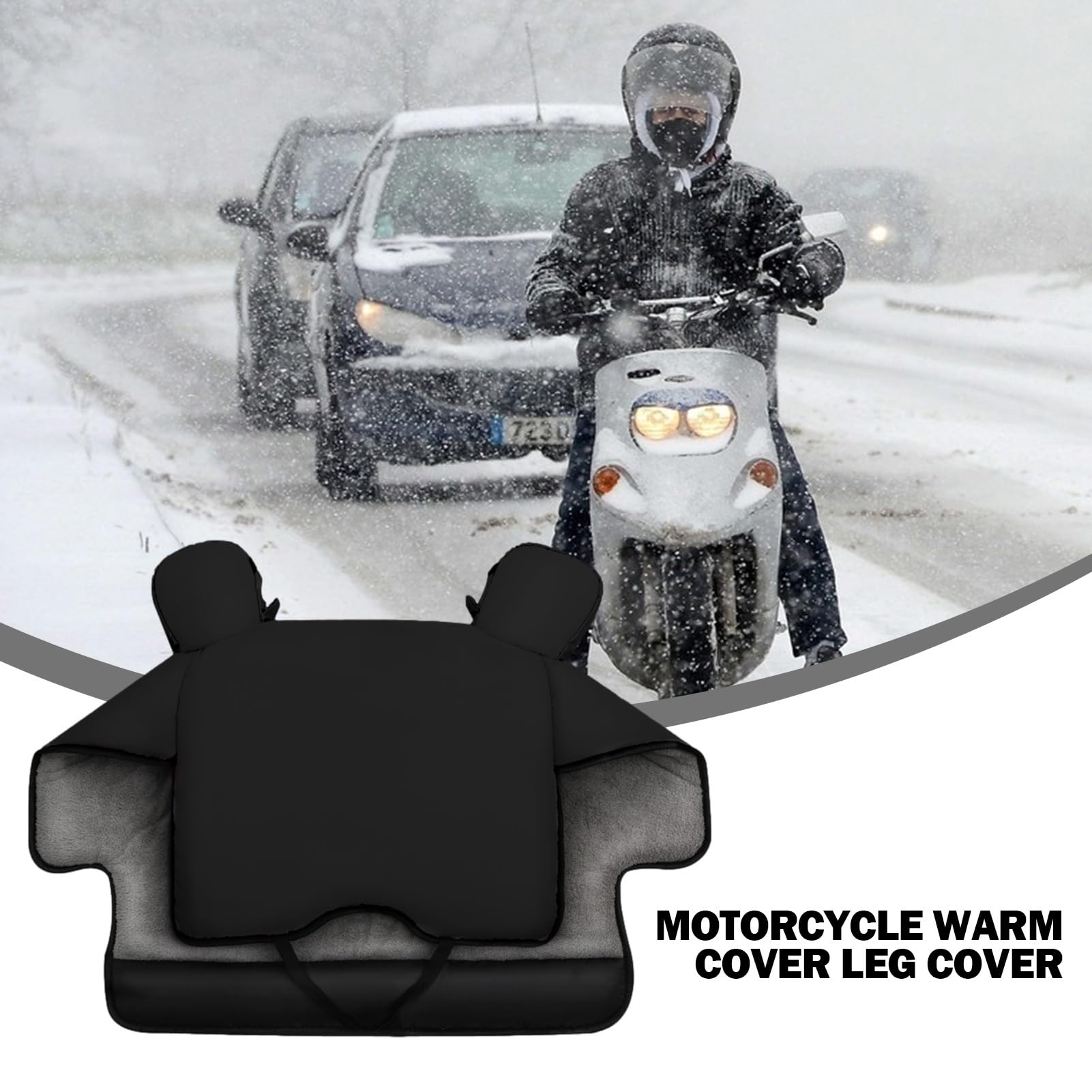 Trapunta per parabrezza scooter – 120 cm copertura per moto, grembiule | riscaldato, protezione termica resistente alle intemperie | scudo isolante per le gambe per veicoli elettrici biciclette per