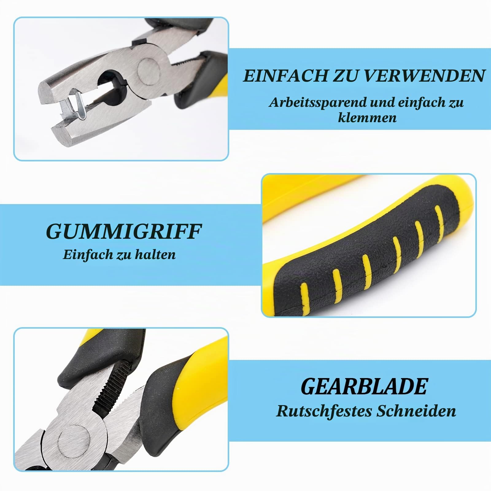 Drahtkäfig-Schnallen-Clips und Zangen-Set, 300 Stück Clips, Metallschnallen-Clip für Haustier Katze Hund Kaninchen Käfig und Rinder Schaf Zaun Drahtgeflecht
