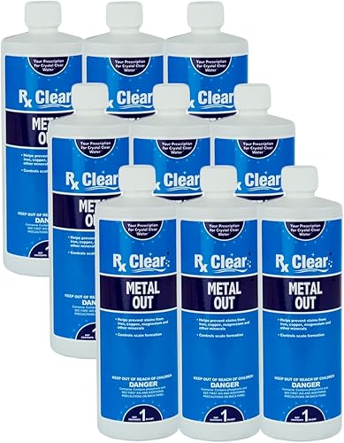 Miniatura 6 de Rx Clear Metal Out  Evita manchas, decoloración y acumulación de incrustaciones en las superficies  Minerales complejos de quelatos de piscinas