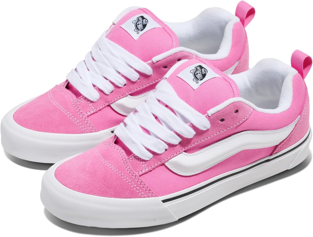 Vans Unisex Knu Skool Shoe - '90s Retro Puffy Fashion Sneakers for Men & Women, Color Theory Pink Fizz, 11