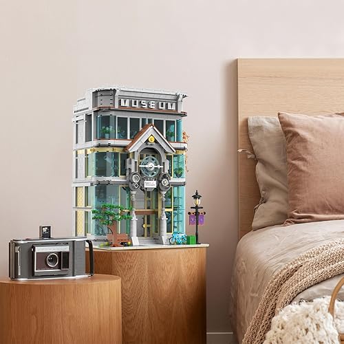 Miniatura 3 de JMBricklayer Bloques de Construcción para Adultos Museo de Ciencias, Modelo de Casa para Exhibición y Colección, Decoración para Oficina, Conjuntos