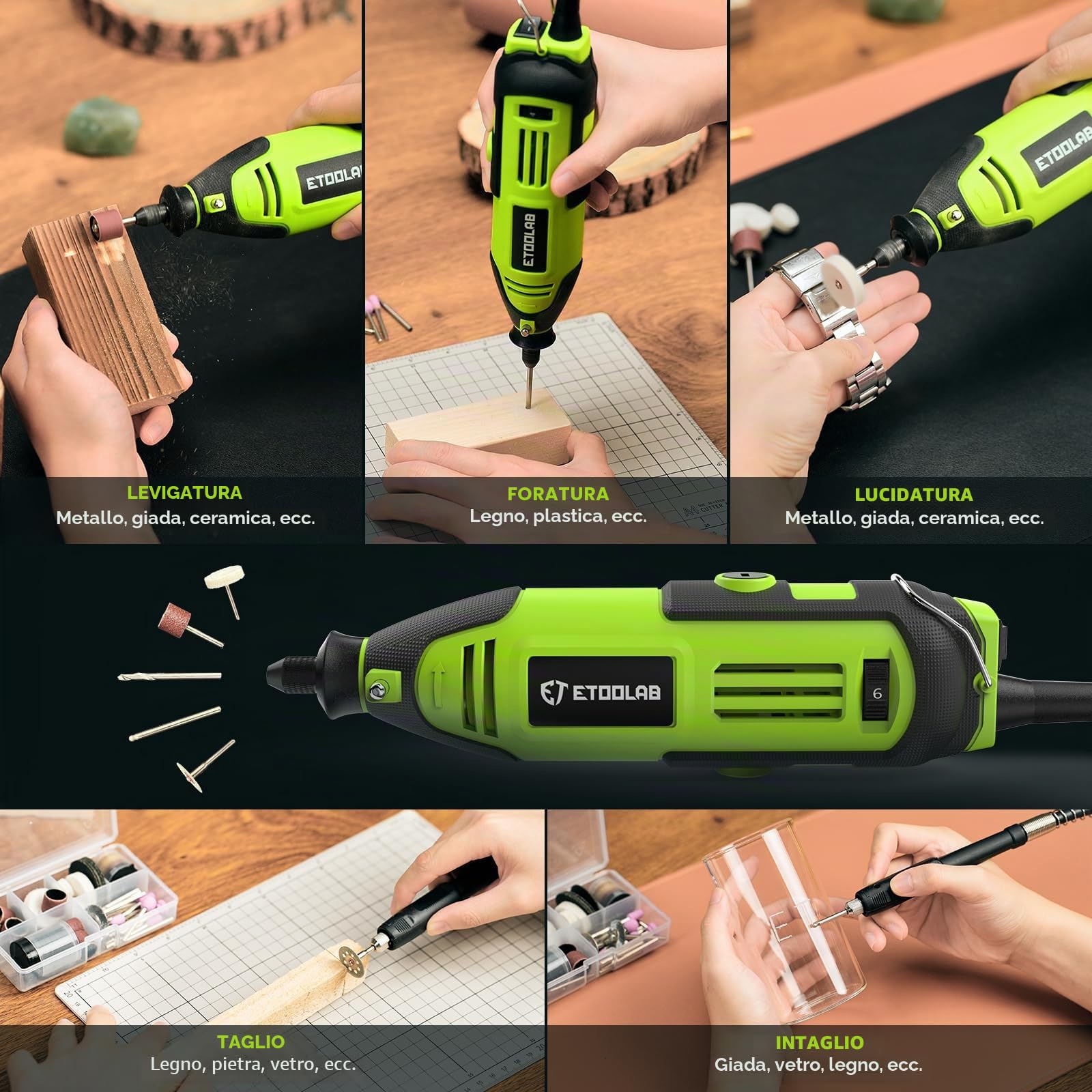 ETOOLAB Utensile multifunzione professionale da 200 W