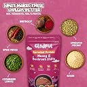Gladful Sprouted Lentils & Millets Instant Beetroot Chilla Dosa Mix, No Maida, No Palm Oil, Gluten Free, High Protein 200 G (Pack Of 1) gallery image