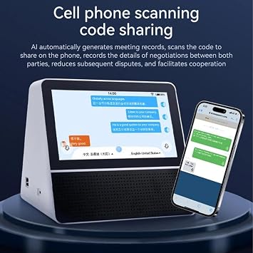 WiFi Translation Device for Shopping Centers Fast Recognition Real Time Translation Device for Stations Dual Screen Language Translator with 121 Online Languages