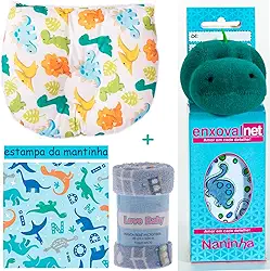 KIT MATERNIDADE 3 PEÇAS MAMÃE DE PRIMEIRA VIAGEM KIT PARA NANINHA MANTINHA TRAVESSEIRO ANATOMICO RECÉM NASCIDOS