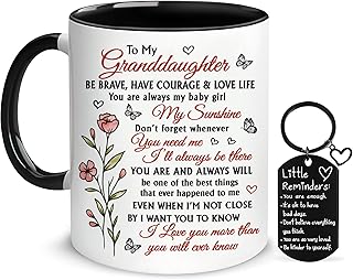 Hyturtle To My Granddaughter Mug 11oz – Granddaughters Gift, Gifts From Grandma To Granddaughter On Birthday, Mothers Day, Christmas Keepsake Coffee Cup