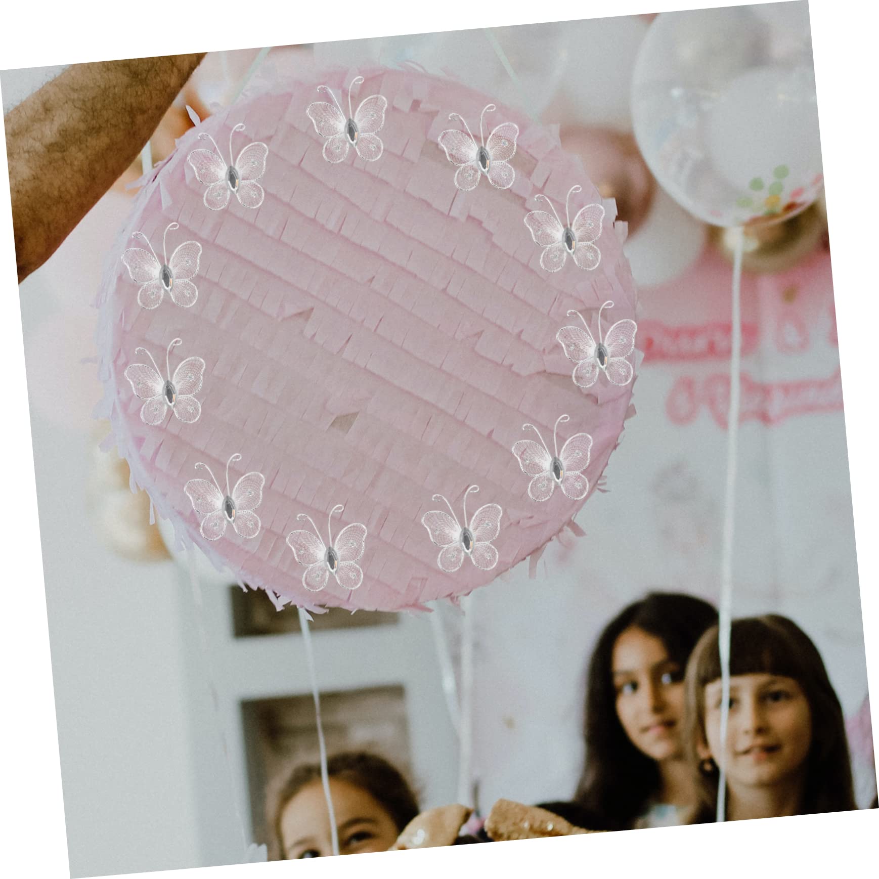 Amosfun 200stücke Organza Schmetterlinge Dekoration Für Hochzeiten Und Partys Netzschmetterlinge Für Kreative Bastelprojekte Und Wohnraumgestaltung