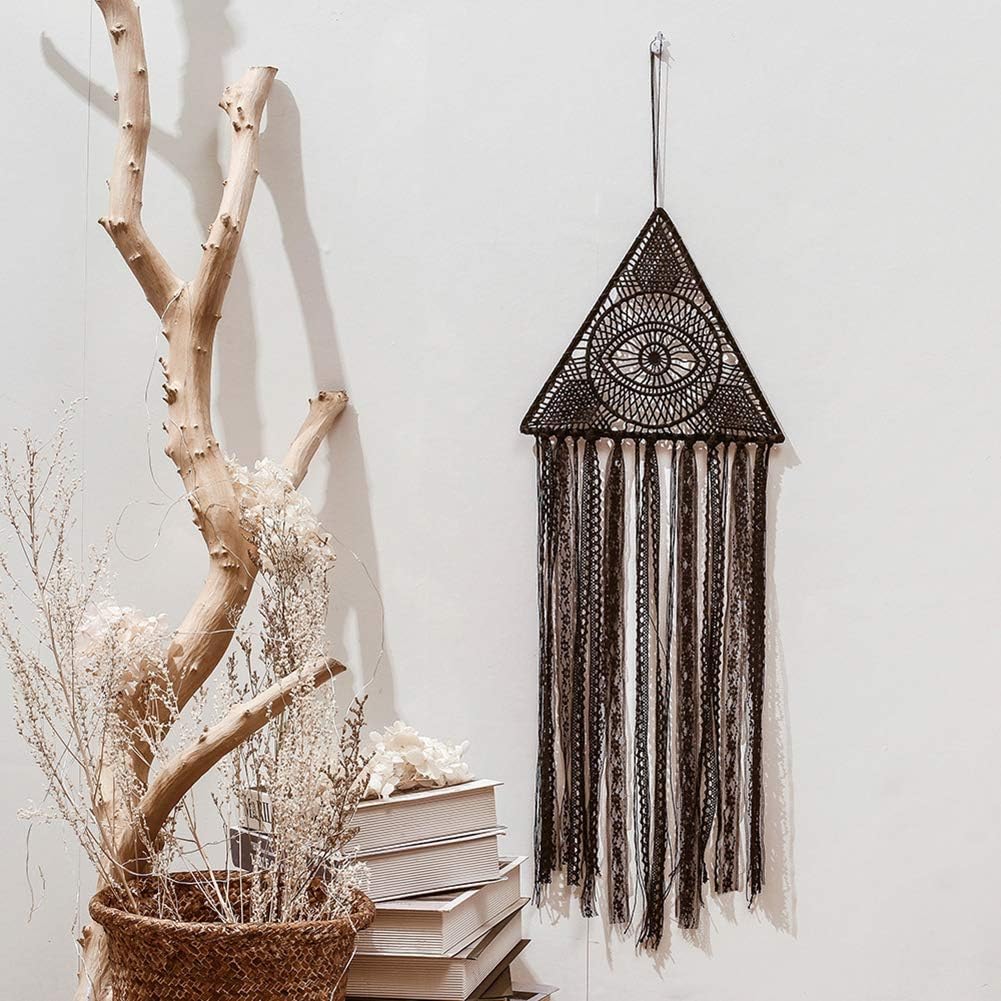 CHICIEVE Eye of God Dream Catcher Black Evil Eye Dream Catchers for Wall Hanging Dream Catchers Bedroom Gothic Decor