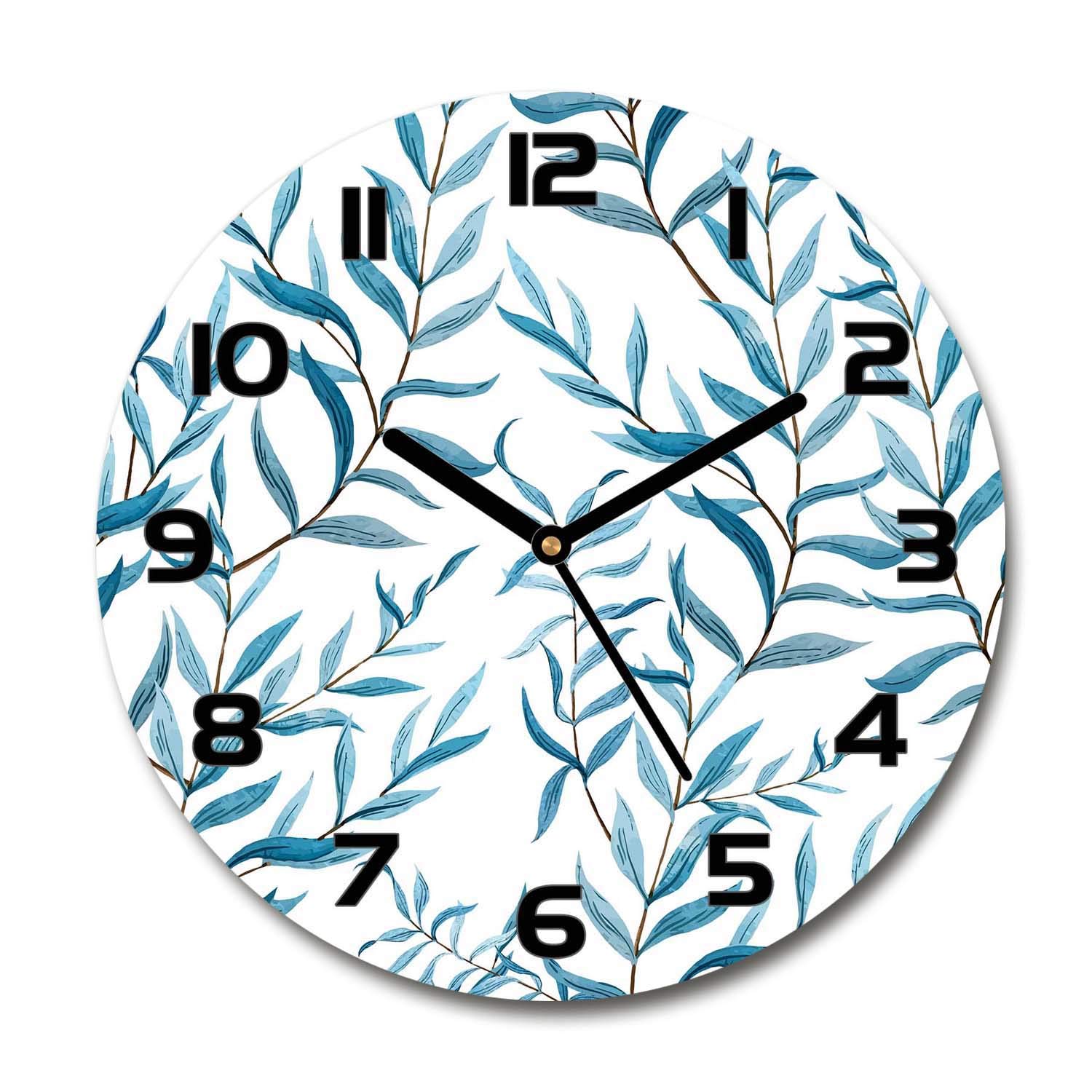 Horloge en verre silencieuse Tulup 60x60 cm pour un salon design et apaisant
