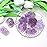 QINJIEJIE Amethyst Raw Crystals Stones Natural Rough Gemstones Rocks Bulk Large 0.8-1.2 Gems Reiki Light Purple Fountain Rock for Tumbling Cabbing Polishing Wire Wrapping Wicca Decoration 0.45 lbs