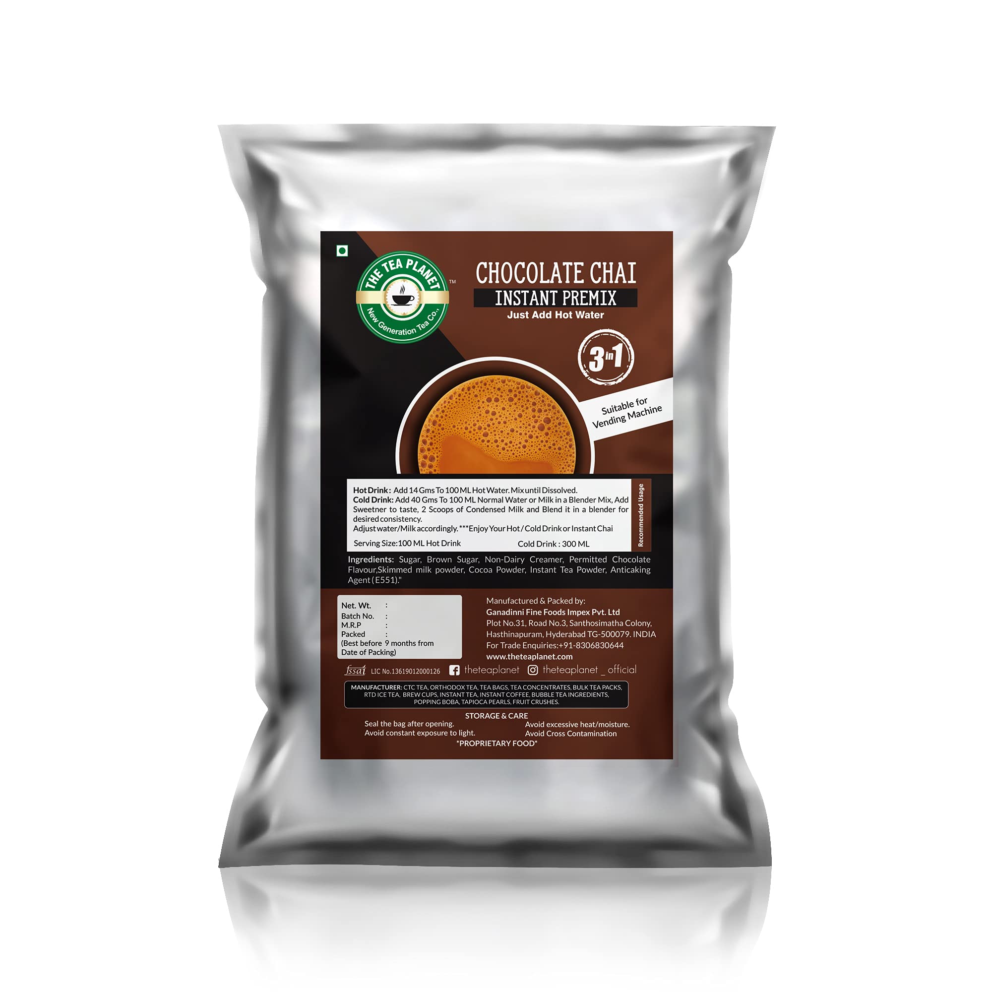 Chocolate Chai Instant Premix For Vending Machine (B09CH1RQ5K) Amazon Price History, Amazon Price Tracker