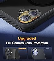 Vista 481 de Diaclara - Funda diseñada para iPhone 15 Plus de 6.7 pulgadas, transparente, cuerpo completo, con protector de pantalla, resistente de protección