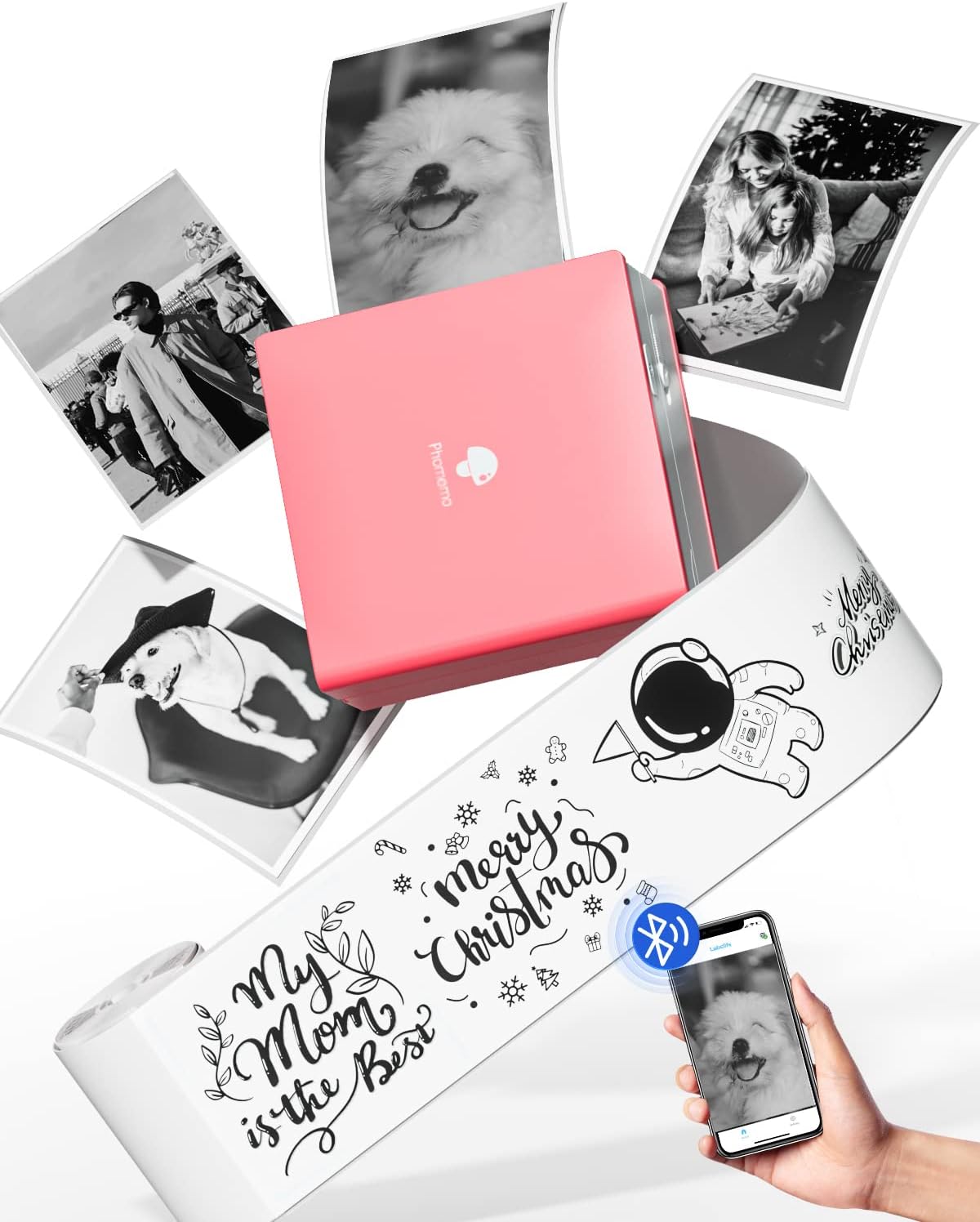 Memoking Inkless Bluetooth Printer Wireless 2" Thermal