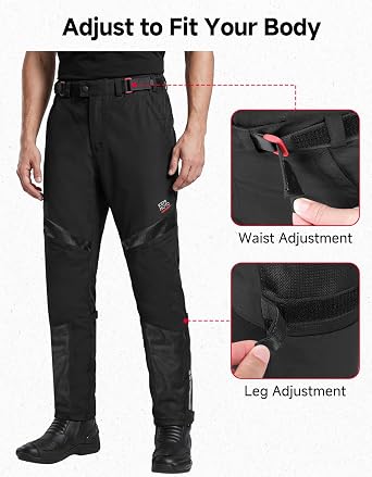 KEMIMOTO Motorcycle Mesh Pants, Lightweight Motorcyle Pants for Men