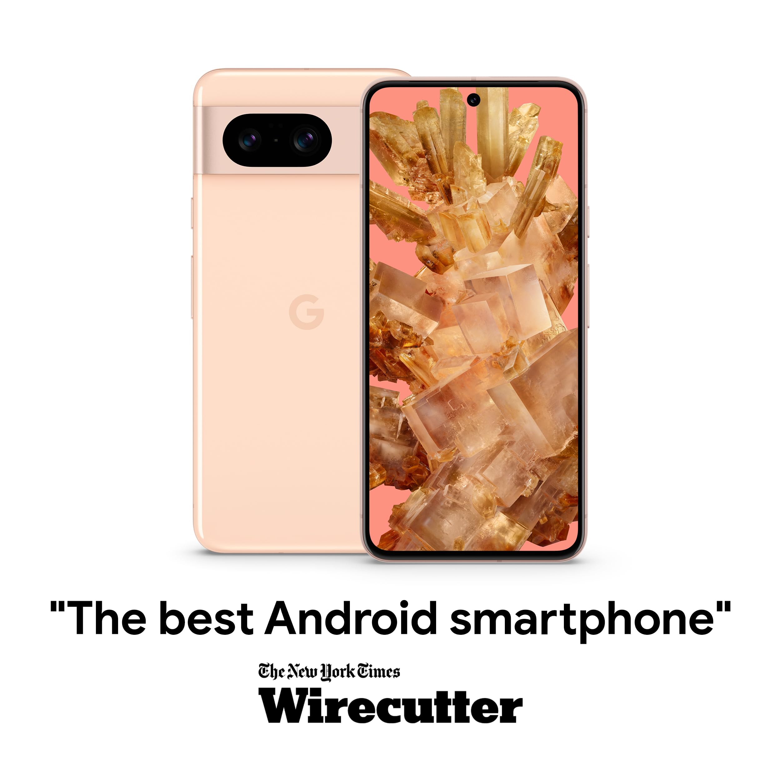 Google Pixel 8 5G 128GB - Rose (GA04856-AU)**, 6.2