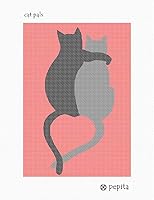 Vista 2 de Pepita Kit de puntos: Cat Pals, 7" x 10