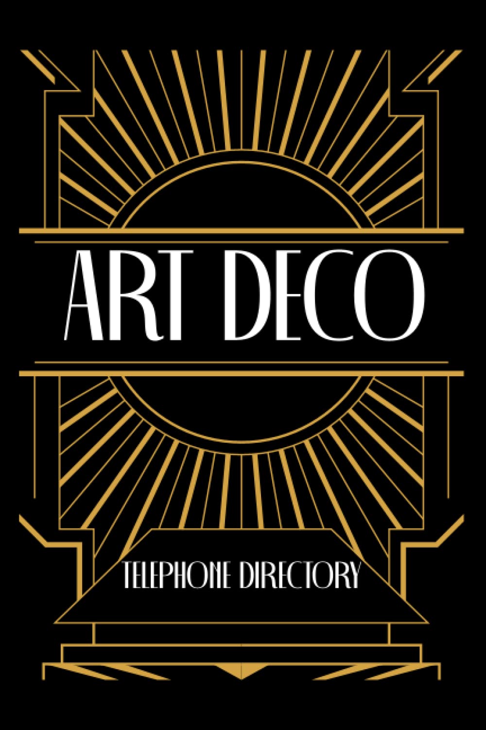 Art Deco Telephone Directory: A Stylish Phone, Email and Address Contacts Book
