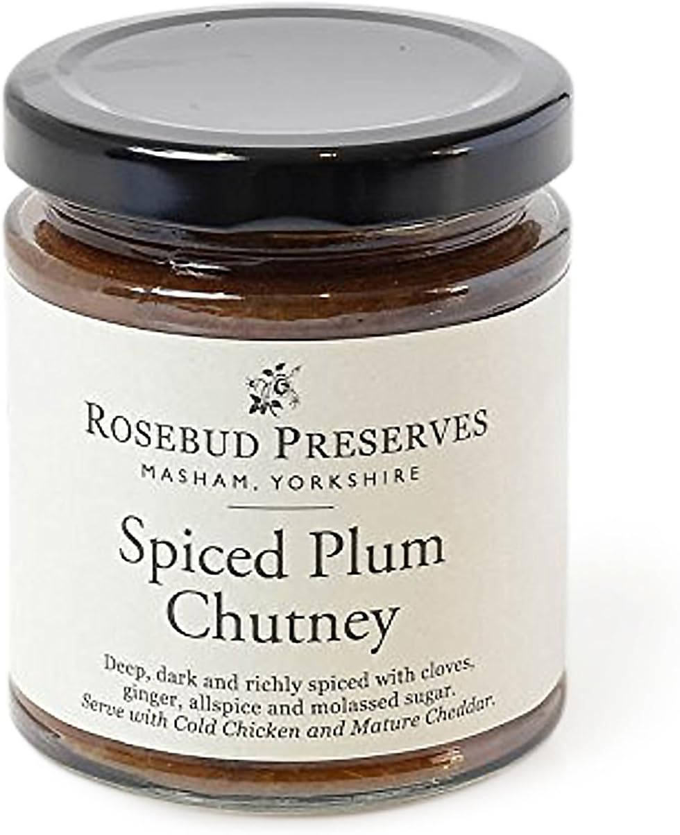 Rosebud Preserves | Spiced Plum Chutney | Traditionally British | Vegan and Vegetarian | Prepared by Hand | Tasty Treat | 198 g