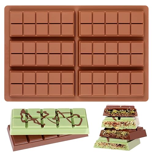 Chocolate Bar Mold - Non-Stick Chocolate Molds, Food Grade Silicone