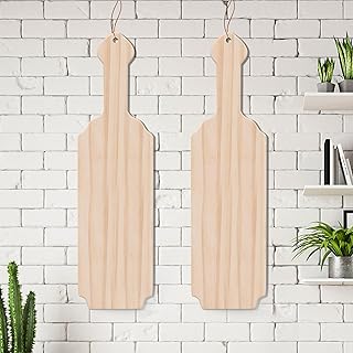 2 Pieces Fraternity Paddle 15 Inch, Unfinished Solid Wooden Paddle, Greek Sorority Paddle for Drawing,Crafts & Home Decorating