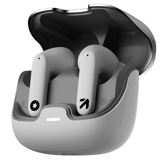Boult Audio Z40 True Wireless in Ear Earbuds with 60H Playtime, Zen™ ENC Mic, Low Latency Gaming, Type-C Fast Charging, Made in India, 10mm Rich Bass Drivers, IPX5, Bluetooth 5.3 Ear Buds TWS (White)