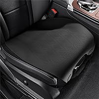 Vista 2 de 3 fundas de asiento de automóvil, fundas de cuero de lujo para asiento delantero y trasero, protector de cojín de asiento universal sin respaldo