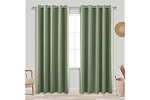 KOUFALL 72 Inch Wide Blackout Curtains