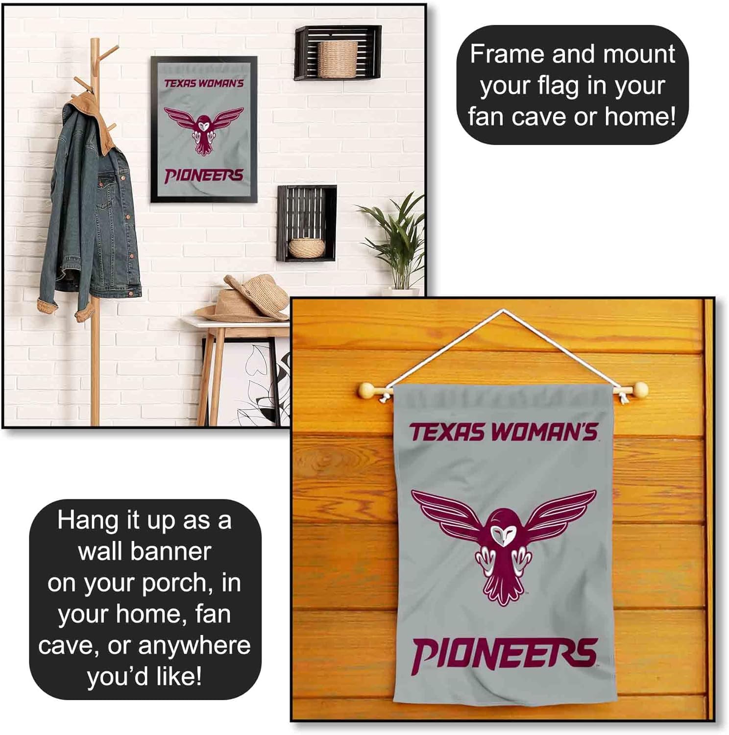 Texas Womans Pioneers Garden Banner Flag - Image 5