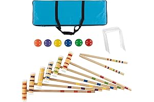 Hey! Play! Deluxe Sports Croquet Game Set: A Vintage Backyard Hit!