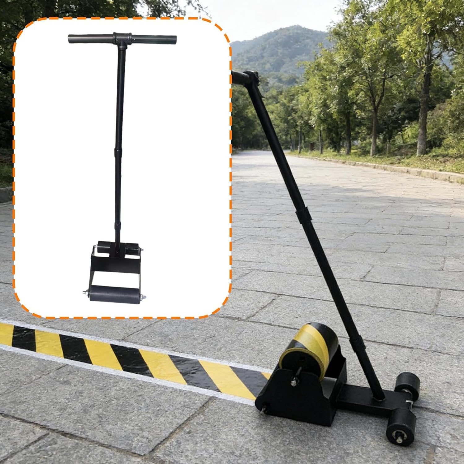 Baoblaze Floor Tape Applicators Tapes Machine Easy to Use Practical Professional Metal Tape Marking Machine for Decoration
