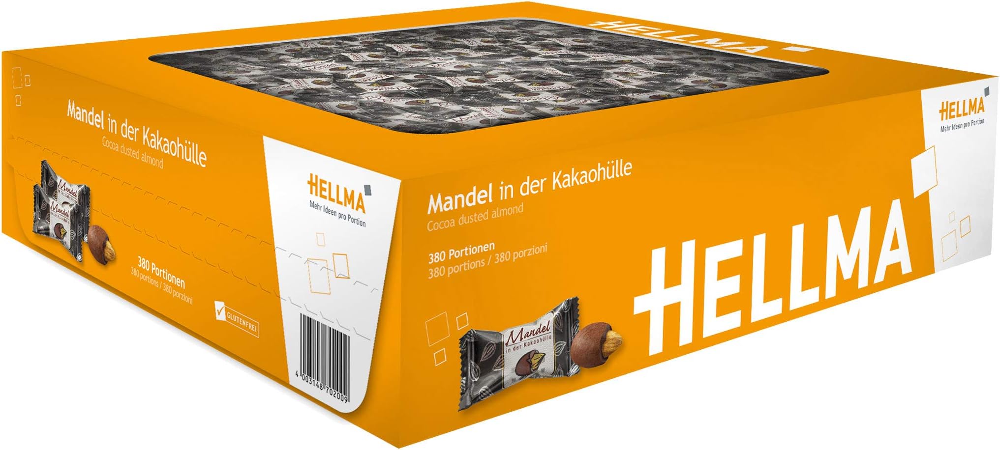 HELLMA 70000173 Almonds in Cocoa Cover, in box
