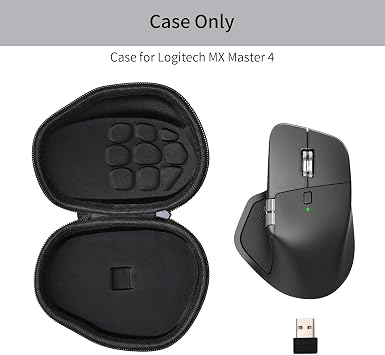 MX Master 4 / MX Master 3 Mouse Case, Shockproof, Dustproof, Water Resistant, black, Modern