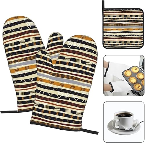 Miniatura 2 de Cartoon Animal Oven Mitts and Pot Holders Sets3 PSAustralian Fauna Faces Savannahwith Anti-Scald Material Heat Resistant Cooking Kitchen Potholder