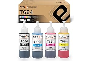 Epson ET-2550 ecotank Inkjet Printer - Compatible with 664 Extra High Yield Black Ink Bottle