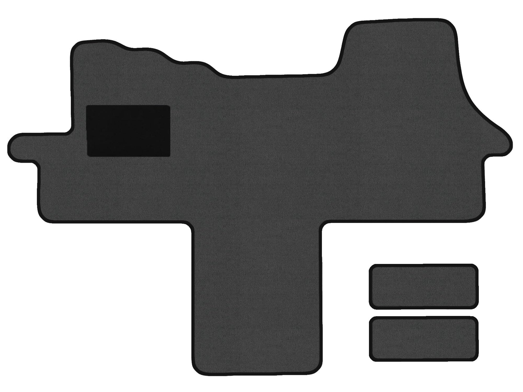 Alpha-Tex Tappetini Auto Compatibili Toyota Aygo (2005-2014) | Set Da 4 Pezzi In Antracite Con Bordo Grigio – Made In Germany