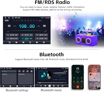 SIXTOP 2G+64G Android Car Stereo for Hyundai Elantra 2014-2016 Wireless CarPlay Android Auto, 9 inch HD Touchscreen GPS Navigation Bluetooth FM/RDS Radio WiFi Mirror Link SWC EQ 26UI AHD Rear Camera