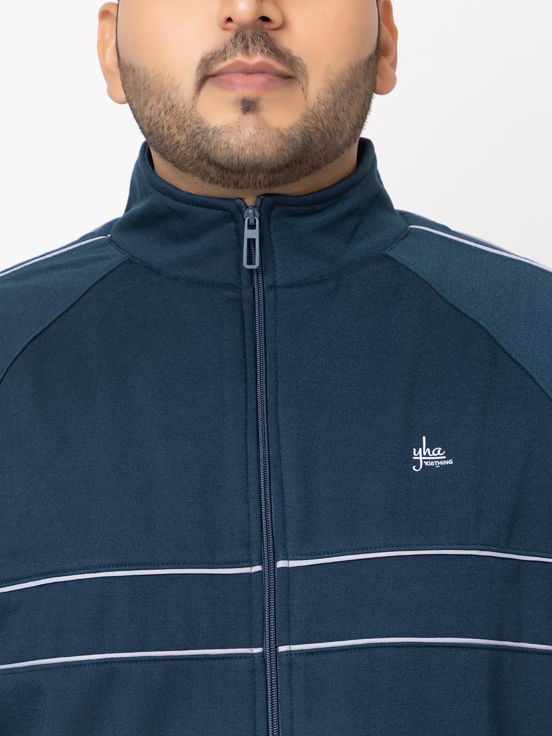 YHA Men's Regular Fit Plus Size Zipper jackets - Image 6 thumbnail